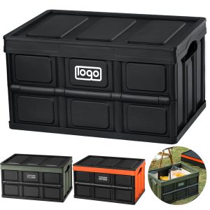 Foldable Plastic Storage Box, Car Trunk & Outdoor Organizer