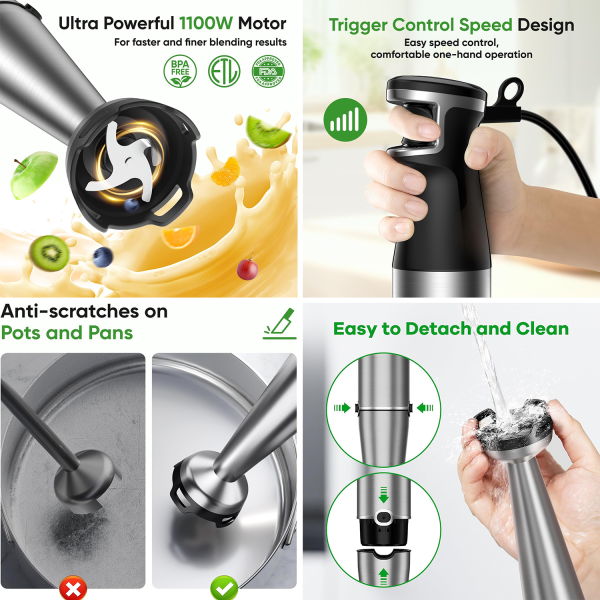5-in-1 Multi-function Handheld Electric Blender