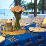 Blue-Themed Graduation Party Plastic Tablecloth
