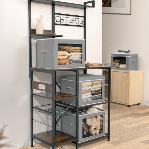 Foldable Fabric Storage Bin w/ Window