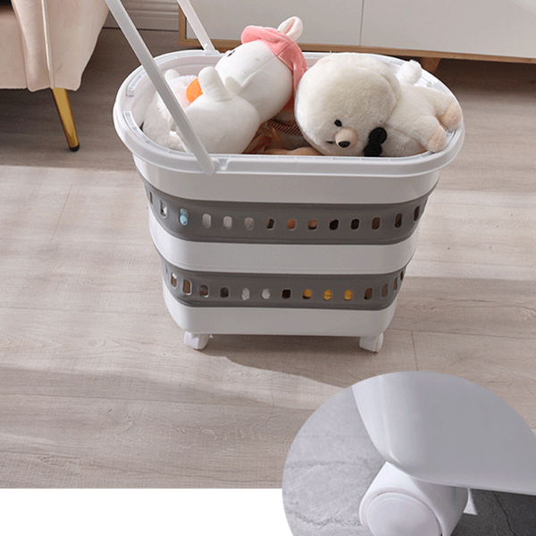 Foldable Wheeled Shopping Cart - Lightweight & Portable