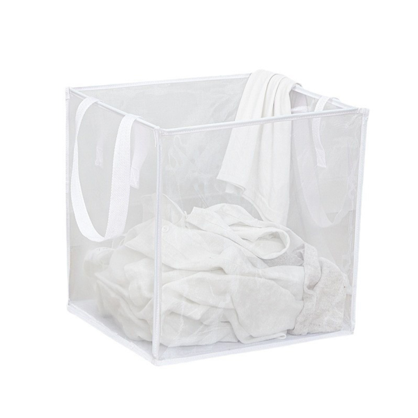 Home Foldable Laundry Basket - Airy Mesh Storage Bag