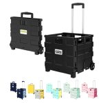 2-Wheel PP Foldable Cart–Grocery,Shopping,Camping Trolley