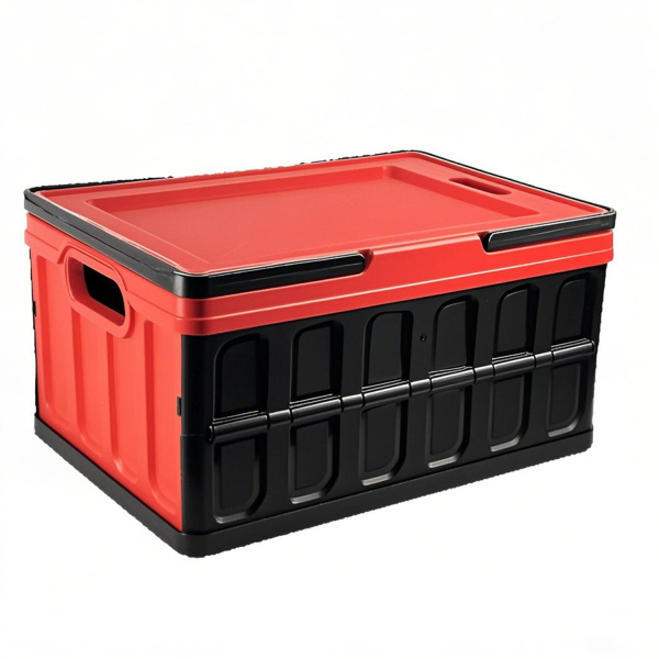 Foldable Stackable Plastic Storage Bin for Car Outdoor