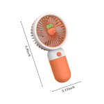 Mini portable handheld usb charging fruit electric fan