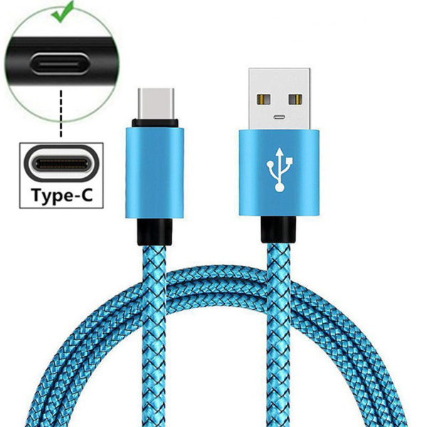 Durable Nylon Braided USB Cable for Fast Charging & Sync