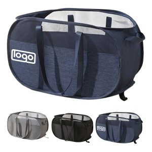 Foldable Laundry Basket - Large Mesh Storage
