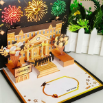 Graduation Season-Music & Light Premium 3D Greeting Card