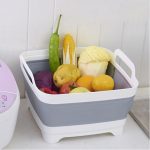 Folding Kitchen Sink Basket for Washing and Storage