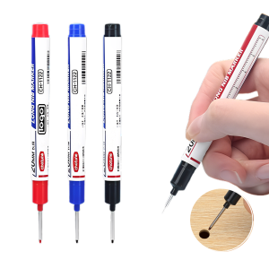 Deep Hole Long Tip Tile Wood Waterproof Quick-Dry Marker Pen
