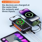 20000mAh Solar Phone Charger w/ LED Flashlight