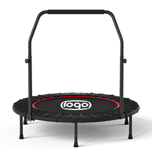 Foldable Exercise Trampoline-Home Fitness Rebounder Workout
