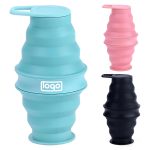 18oz Portable Travel Folding Mouthwash Cup With Lid
