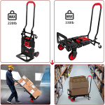 Heavy Duty Folding Metal Hand Truck for Cargo Transport