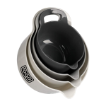 4-Piece Plastic Mixing Bowl Set w/ Handles