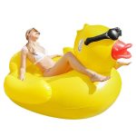 Inflatable Big Duck Pool Float w/ Sunglasses