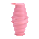 18oz Portable Travel Folding Mouthwash Cup With Lid
