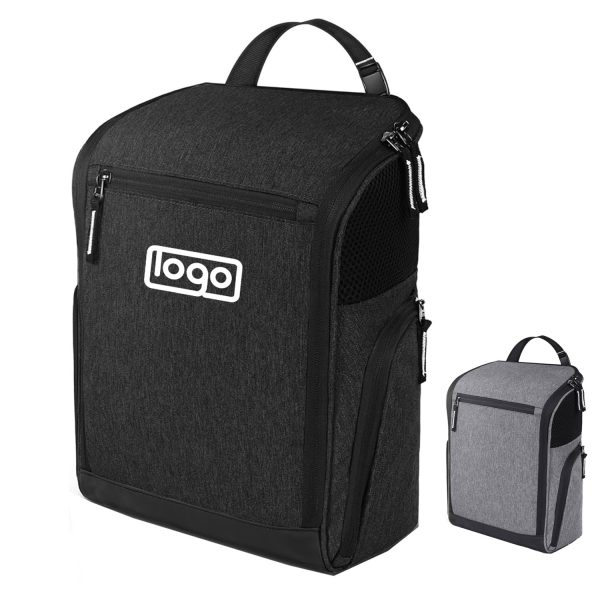Ventilated Golf Shoe Bag w/ Zipper & Pockets - Unisex