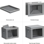 Foldable Fabric Storage Bin w/ Window