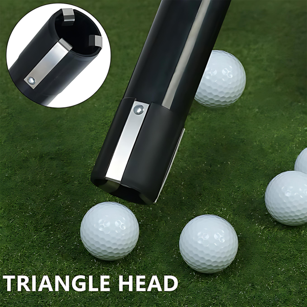 Easy-Attach Golf Ball Retriever Tube – 2-Section Pickup Tool