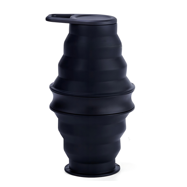18oz Portable Travel Folding Mouthwash Cup With Lid