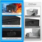 Waterproof Fireproof Lockable Foldable Storage Box