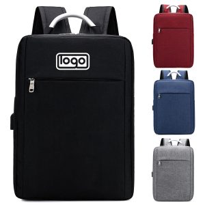 Men's Business Laptop Backpack w/ USB Charging Port
