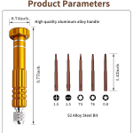 Aluminum Alloy Manual Screwdriver Set