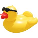 Inflatable Big Duck Pool Float w/ Sunglasses