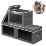 Foldable Fabric Storage Bin w/ Window