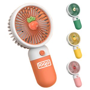 Mini portable handheld usb charging fruit electric fan