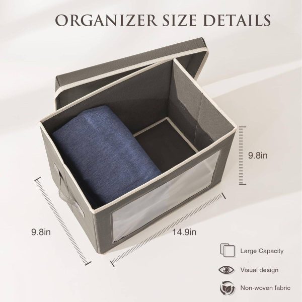 Foldable Fabric Storage Bin w/ Window