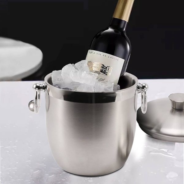 105Oz Insulated Stainless Steel Ice Bucket