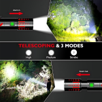 Aluminum Outdoor Laser Flashlight –Waterproof & Rechargeable
