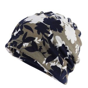 Women's Soft Stylish Acrylic Caps w/ Floral Print