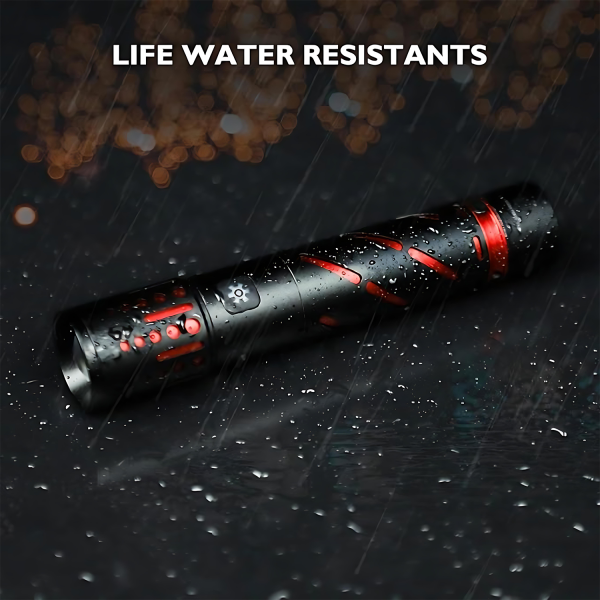 Aluminum Outdoor Laser Flashlight –Waterproof & Rechargeable