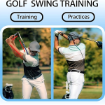 Foldable Aluminum Golf Swing Training Stick For Beginners