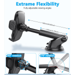 Adjustable Car Phone Holder With Suction Mount