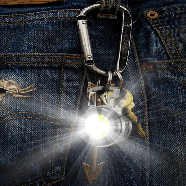 COB Rechargeable Keychain Flashlight with Bottle Opener