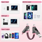 4-in-1 Magnetic Charging Cable Keychain for Phone