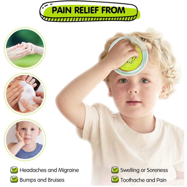Kids' Reusable Fruit Ice Pack - Hot & Cold for Pain Relief