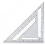 7 Inch Aluminum Triangle Ruler-Metric & Imperial Scale