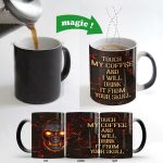 13oz Heat Sensitive Color Changing Ceramic Skull Design Mug