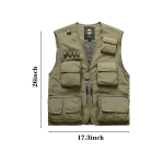 Multi-functional Outdoor Quick-Drying Vest w/ Mesh & Zipper