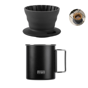 Portable Camping Coffee Kit –Hand Drip Set with Cup & Filter