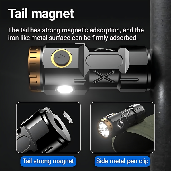 Outdoor Rechargeable Flashlight – Long-Range & Waterproof
