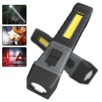 Magnetic Rotating COB Flashlight w/ Strong Beam