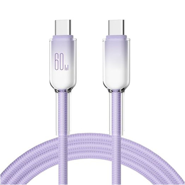 60W Fast Charging USB Type-C Cable – Ice Crystal Design
