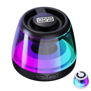 Portable Mini Bluetooth Speaker – Magnetic Base & RGB LED