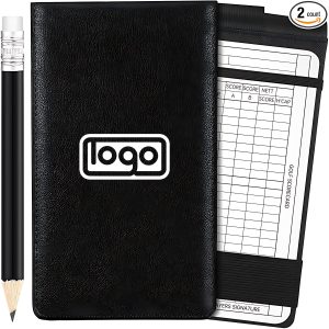 Portable Wear-resistant PU Leather Golf Scorecard